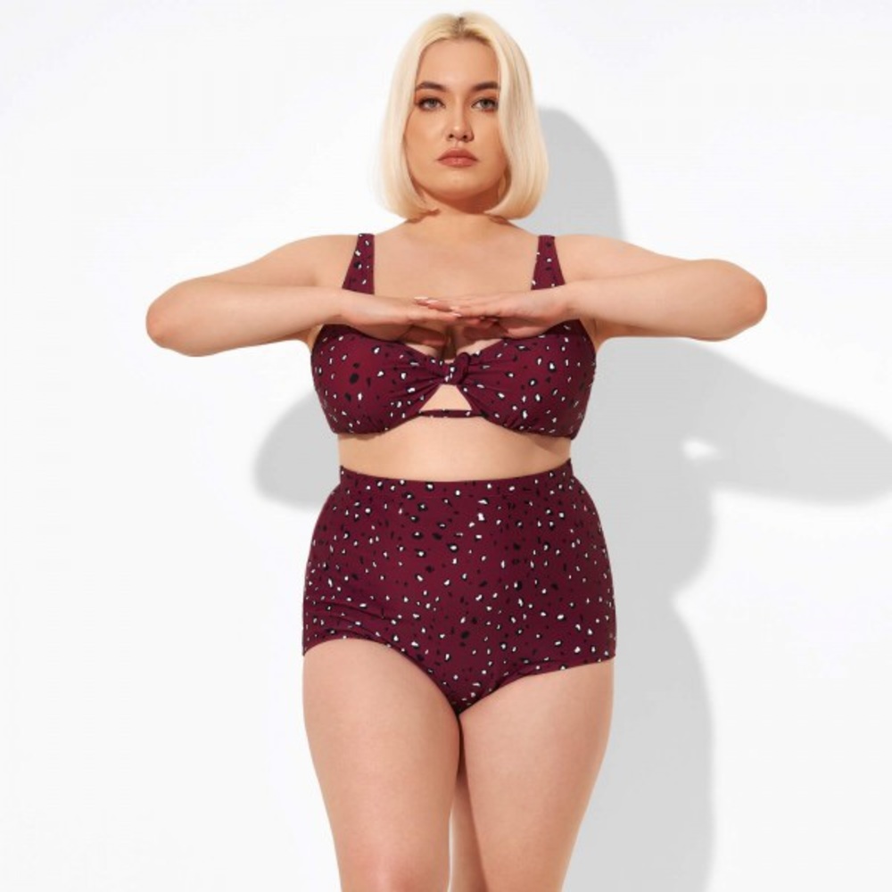 Meet.Curve Retro Full Coverage Full Bikini Bottom, XL, NWT